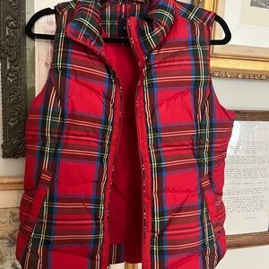 Plaid Puffer Vest- Land’s End